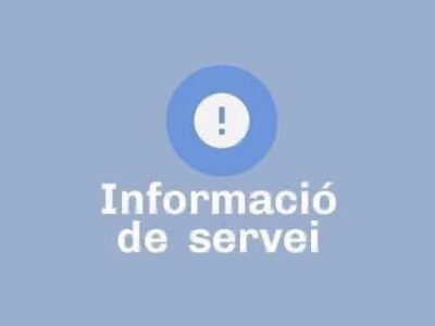 Dissabte 24 gener de 2026: Canvi de recorregut Línia MB1