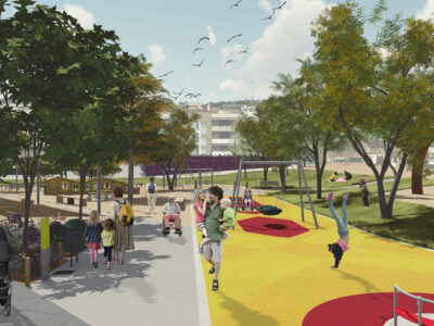 Projecte de nova àrea infantil i millora de l’espai per a gossos al Parc de la Mariona